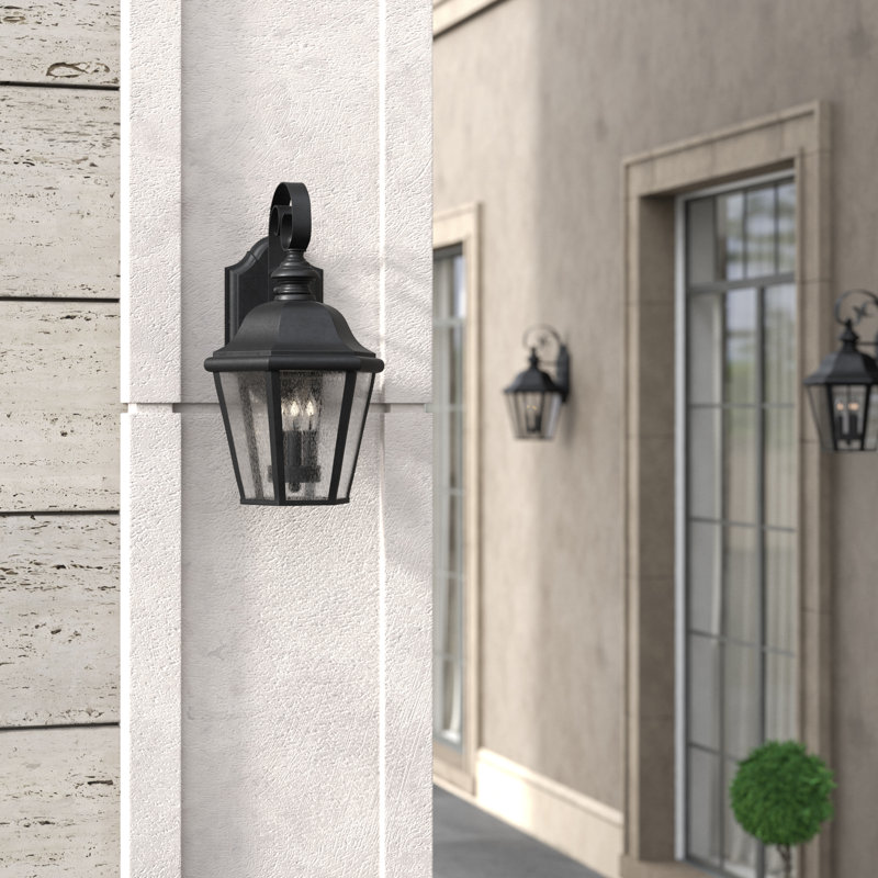 Christiane 3-Light Outdoor Wall Lantern, Incandescent