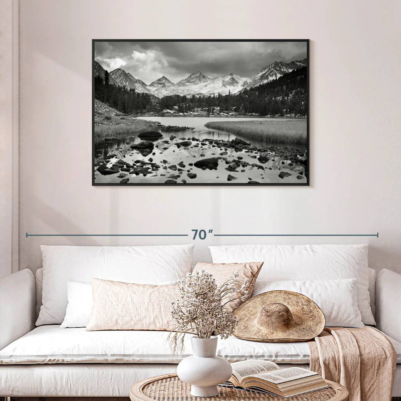 Paysage alpin monochrome Alvord, H 29 po x l 43 po