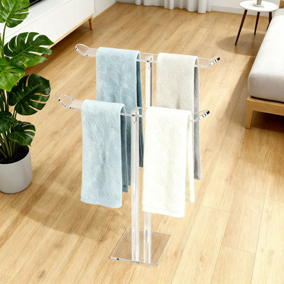 Acrylic Countertop Hand Towel Holder (Transparent colour)