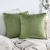 Tassels Reversible Throw Pillow