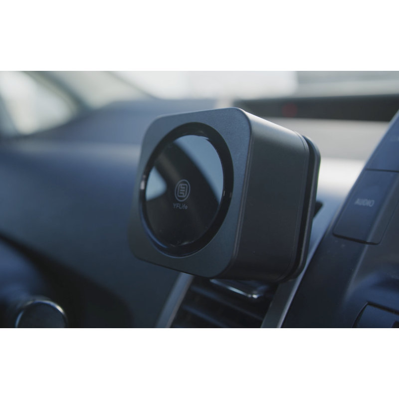Purificateur d'air Airbox - voiture / petit espace 100pi2, sans déchets, Noir