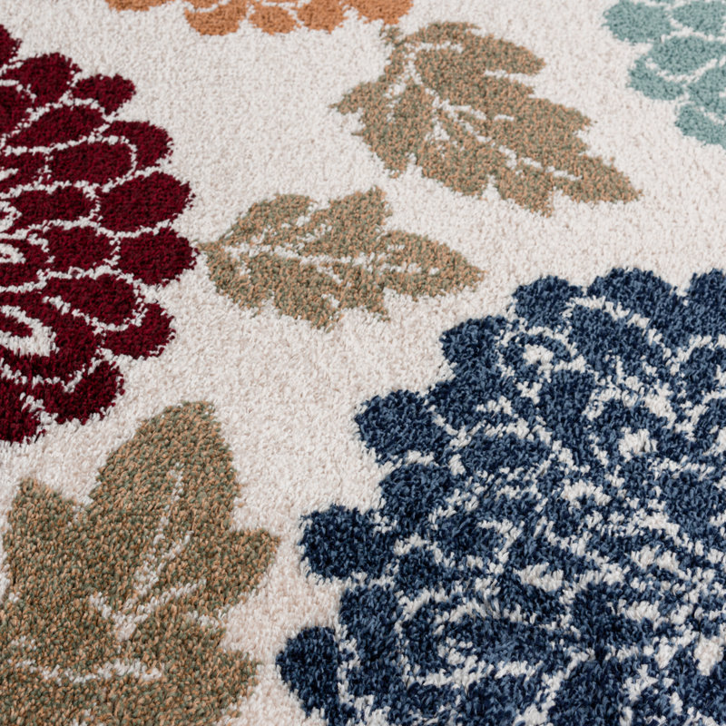 Tapis floral Sanora Bloom, Rectangle 5 pi x 7 pi 3 po