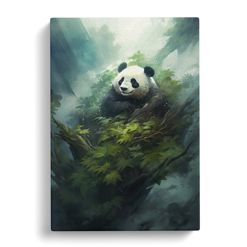 Panda Conceptual - Wrapped Canvas, 60cm H x 40cm W x 3cm D