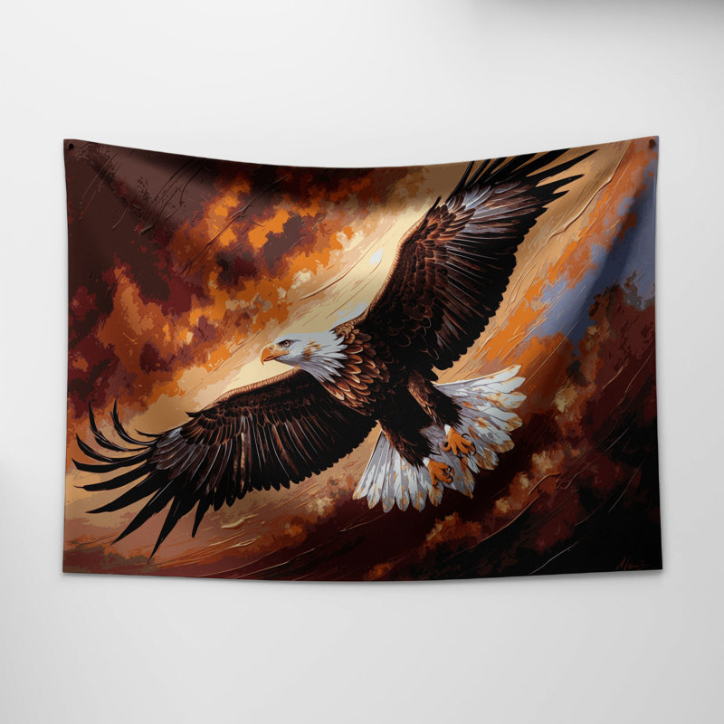 Tapisserie murale «Wildlife Golden Eagle», 51 po x 60 po