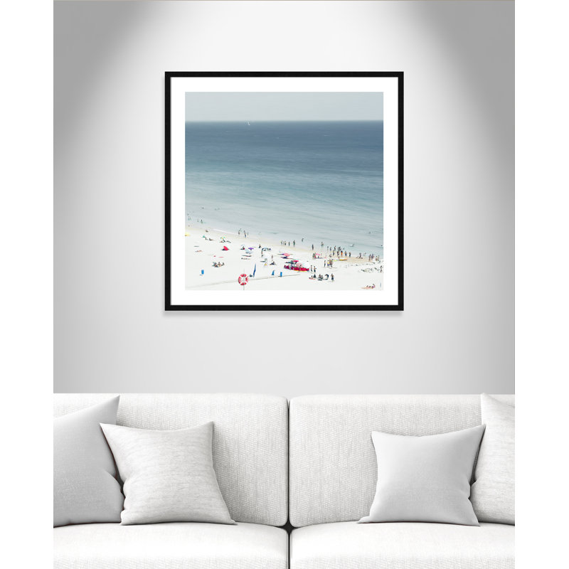 Monier Sesimbra II by Ingrid Beddoes - Print, Black Wood Framed Paper, 33.25" H x 33.25" W x 0.75" D