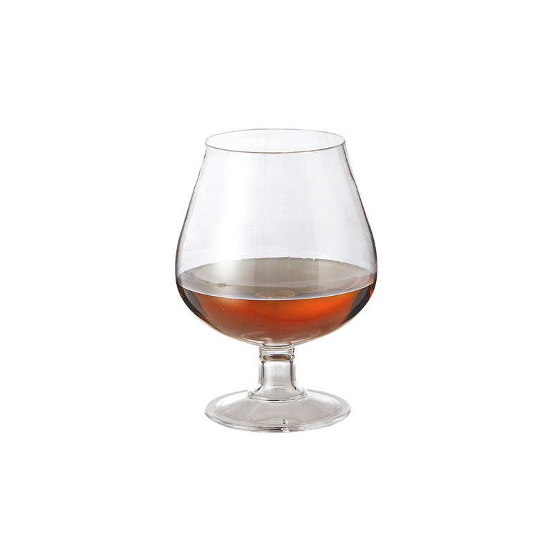 GET BRA-2-PC-CL Break-Resistant Plastic Balloon Brandy Glasses, 16 Ounce, Clear (Set of 12)