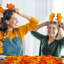 Pmu Thanksgiving Autumn Leaf Assortment Artificial Fall Leaves Decor Harvest Coloured (50/pkg) Pkg/1