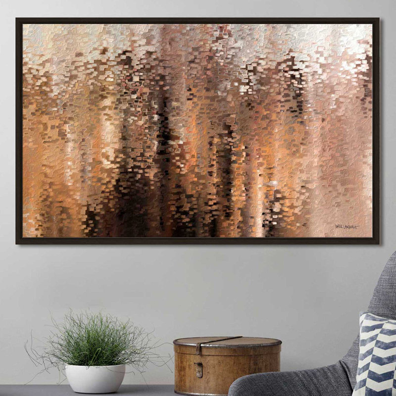 «Isaiah 41:10 I Am With You» par Mark Lawrence - reproduction, Cadre flottant espresso, H 31,5 po x l 51,5 po x P 2 po