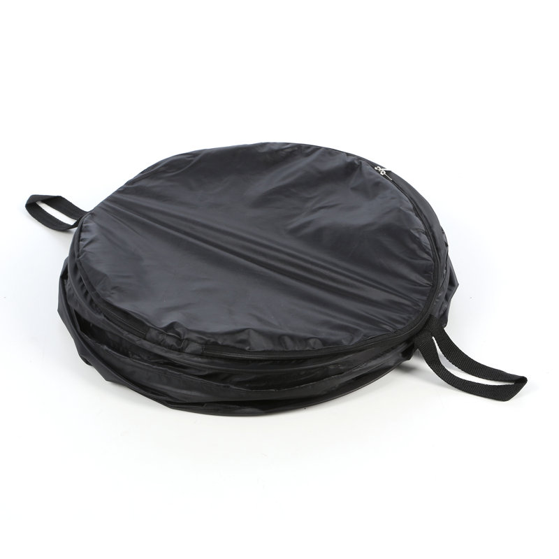 Fabric Laundry Hamper with Handles, Black