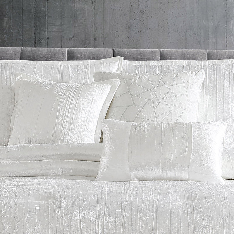 Riverbrook Home Turin Blush, White, Queen Comforter +  5 Standard Shams