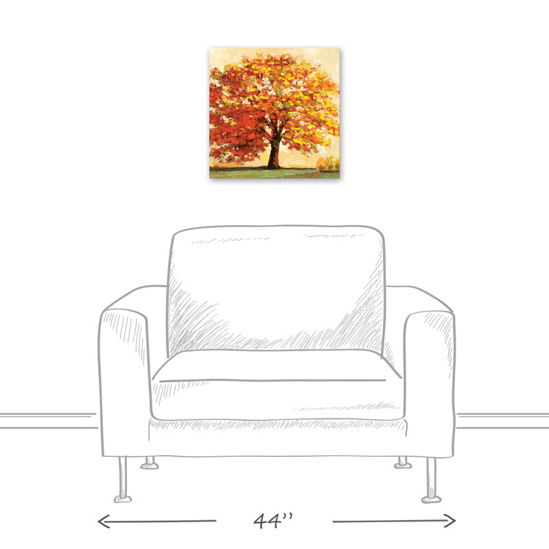 « automne tree », reproduction de peinture à l’acrylique sur toile
