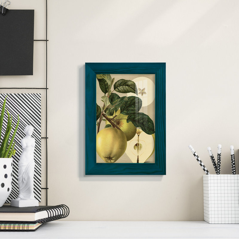 «Apple Harvest I», reproduction sur papier, H 8 po x l 6 po x P 1 po, Bleu