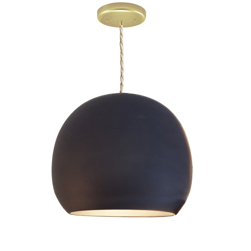 Clay 1 - Light Pendant, Ship, Matte Black, 4" H x 5" W x 5" D