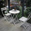 Ensemble bistro 3 pièces de table ronde pliable et chaises-1186249384