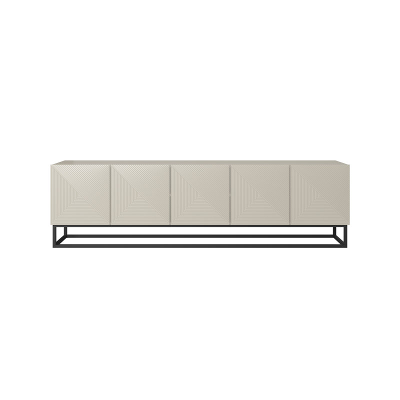 Merril TV Stand for TVs up to 55", Cashmere/Black