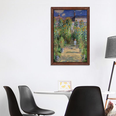 The Artist's Garden At Vetheuil, 1880 by Claude Monet - Wrapped Canvas Painting