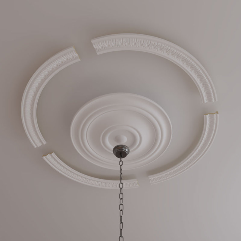 55"OD x 46 3/4"ID x 4 1/8"W x 1 1/8"P Sequential Ceiling Ring Kit, Single (1/4 of a Complete Circle)