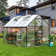 Polycarbonate Heavy Duty Aluminum Frame Greenhouse With Ventilation And Rain Gutter Walk-in Green House for Sunroom Patio Backyard