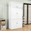 Grande armoire de cuisine avec tablettes réglables et amplement de rangement-1766239305