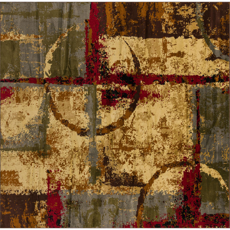 Adetomiwa Geometric Indoor Rug, Square 10'