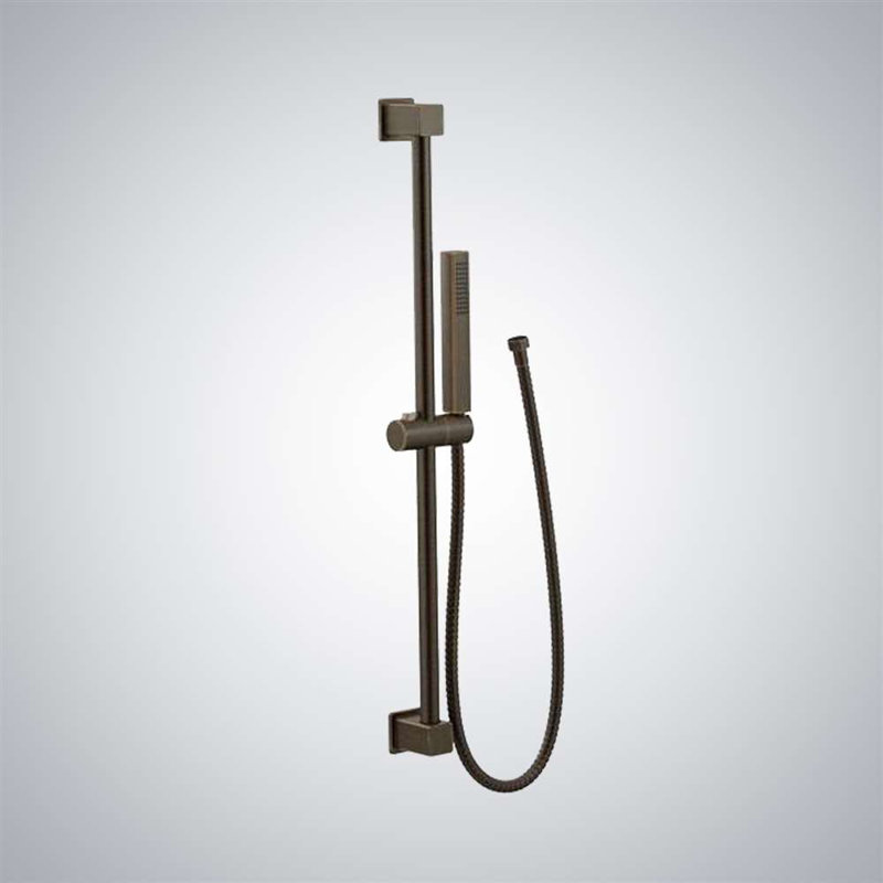Douche à main avec barre coulissante Tirana, Bronze méditerranéen