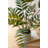  Artificial Plant Fern 28" H Decorative Greenery in Cement Pot