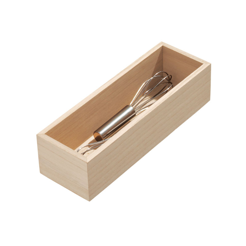 Rangement à tiroir en bois de style i3ign Renewable in Paulownia, 3,3 po x 10 po x 2,5 po