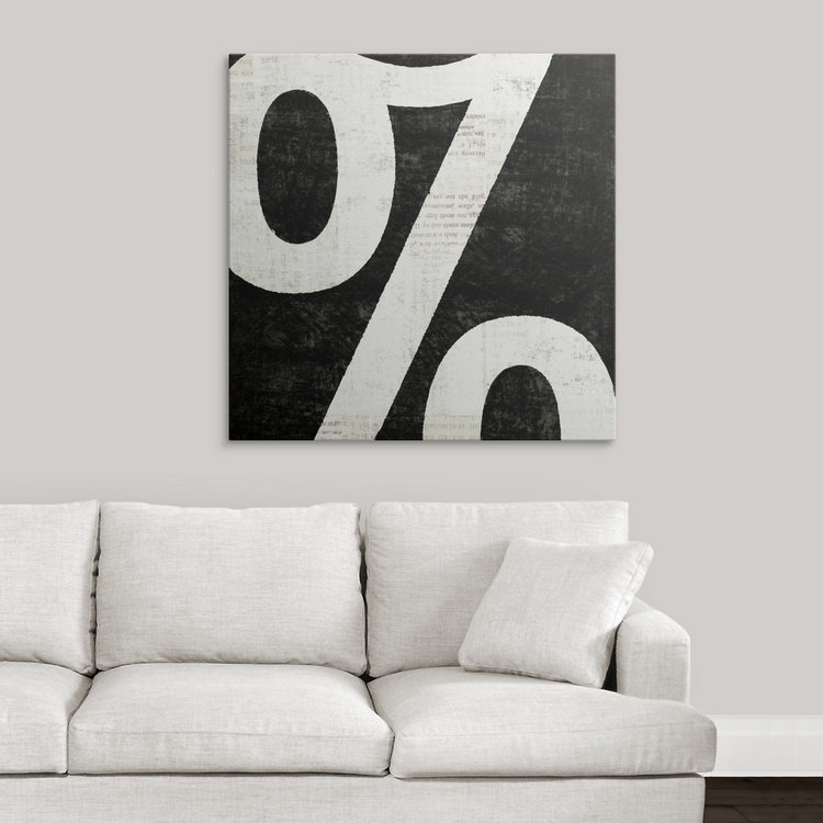« square iv » par michael mullan, reproduction d’art Punctuated Black, H 35 po x l 35 po x P 1,5 po, Toile