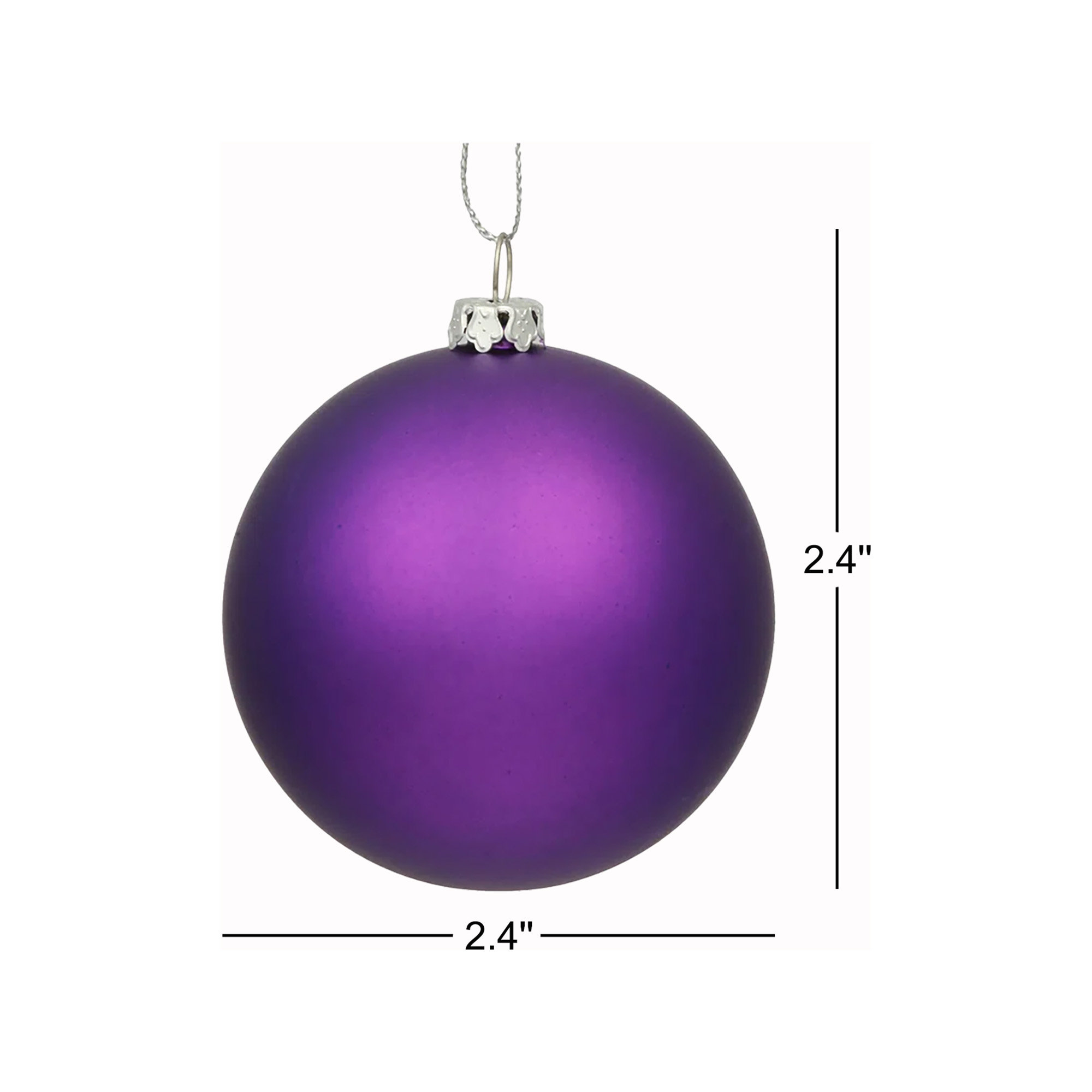 Holiday Décor Ball Ornament, Purple