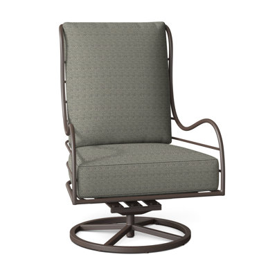 Carmel Aluminum Swivel Rocker - Slate Gray