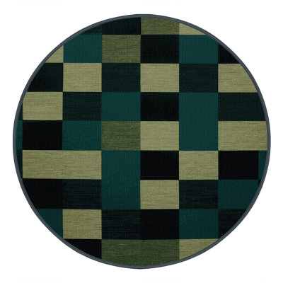 Tapis botanique brun lavable à la machine