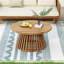 Table basse d'extérieur en bois d'acacia