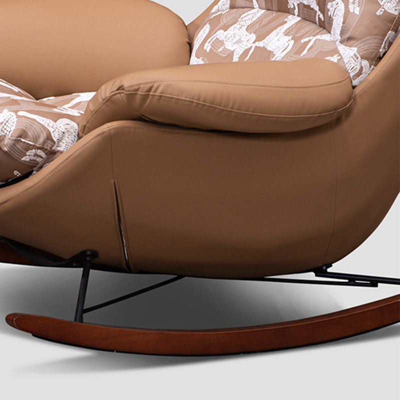 Chaise berçante simple avec repose-pieds