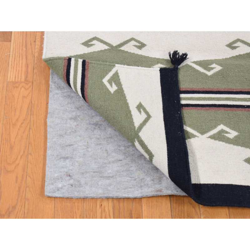 Tapis unique gris noué à la main nouvel âge 5 pi 2 po x 7 pi Valon