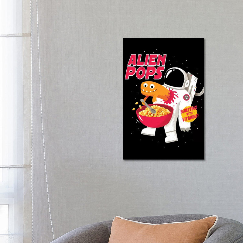 Alien Pops by Michael Buxton - Wrapped Canvas Print, 66.04 cm H x 45.72 cm W x 3.175 cm D