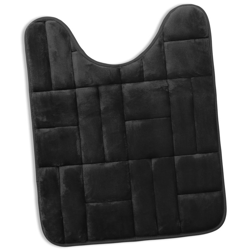Tapis de sol en mousse viscoélastique absorbante ultra doux, Noir