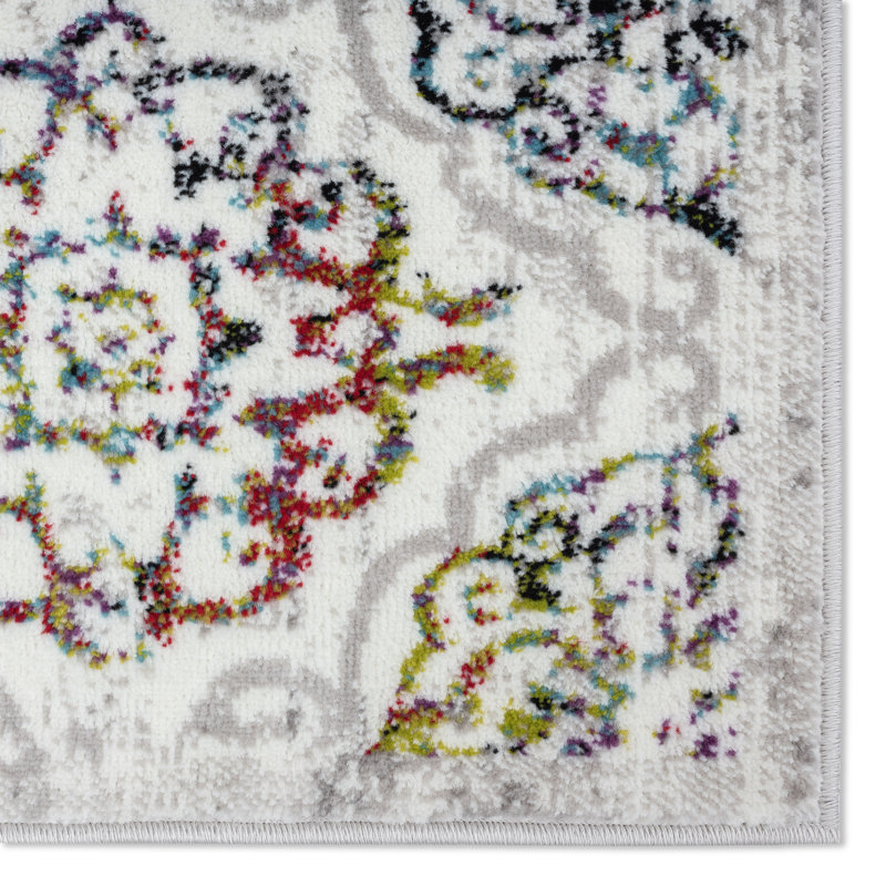 Tapis ivoire / gris Brees, Rectangle 8 pi x 10 pi
