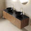 Meuble-lavabo de salle de bain avec lavabo et portes doubles