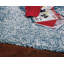 Tapis indigo / ivoire à poils longs fabriqué à la main Tayla-20557961