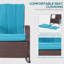 Chaise berçante d'extérieur en osier Jayovanni-1737605114