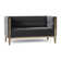 Dyson 58" Tuxedo Arm Loveseat