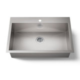 Vault™ 33" L x 22" W Top Mount/Under Mount Large Single Bowl Kitchen Sink