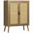 Sideboard Buffet Cabinet With Rattan Doors