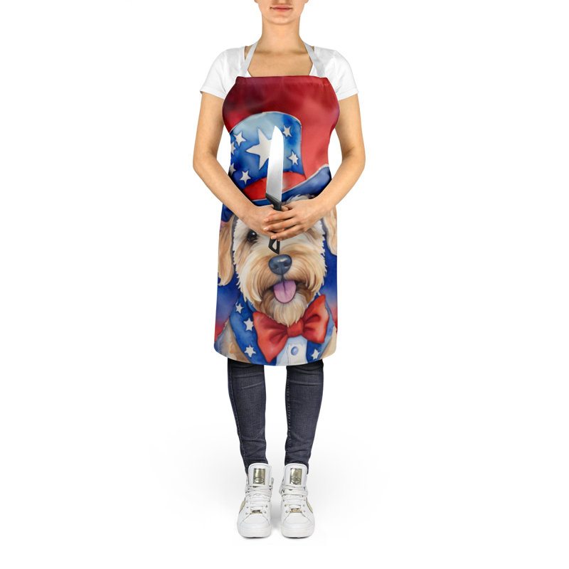 Patriotic American Apron, Wheaten Terrier