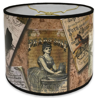 8'' H Paper Drum Lamp Shade