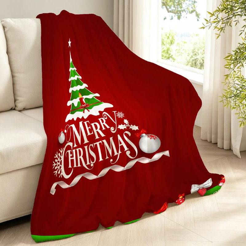 Jeté en molleton rouge flanelle ultra douce rouge, Throw 40" x 50"
