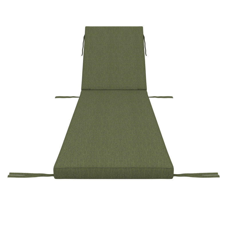 Sunbrella® Outdoor Chaise Cushion, 21" W x 78" D, Sunbrella® Canvas Fern