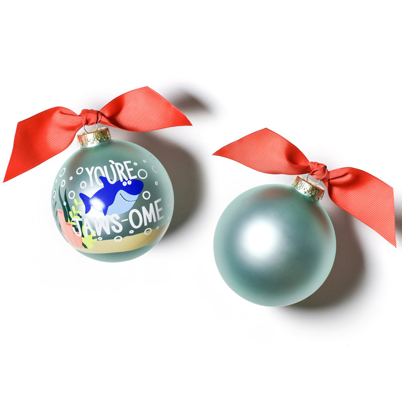 3.93'' Handmade Glass People Ball Ornament