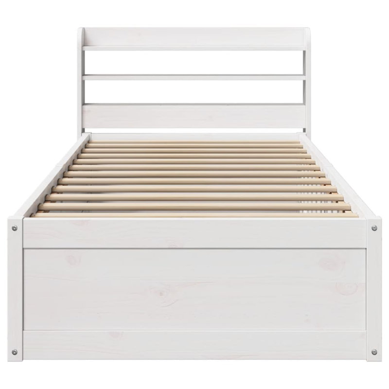 Cushman Bed, White, 90cm x 190cm