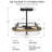 Moriarty Glass Semi Flush Mount